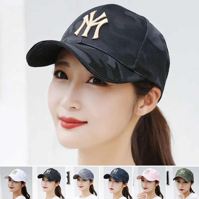 Camouflage Baseball Cap Women\'s Spring And Autumn New Men\'s Outdoor Sunhat Net Red Embroidered Letter Couple Cap