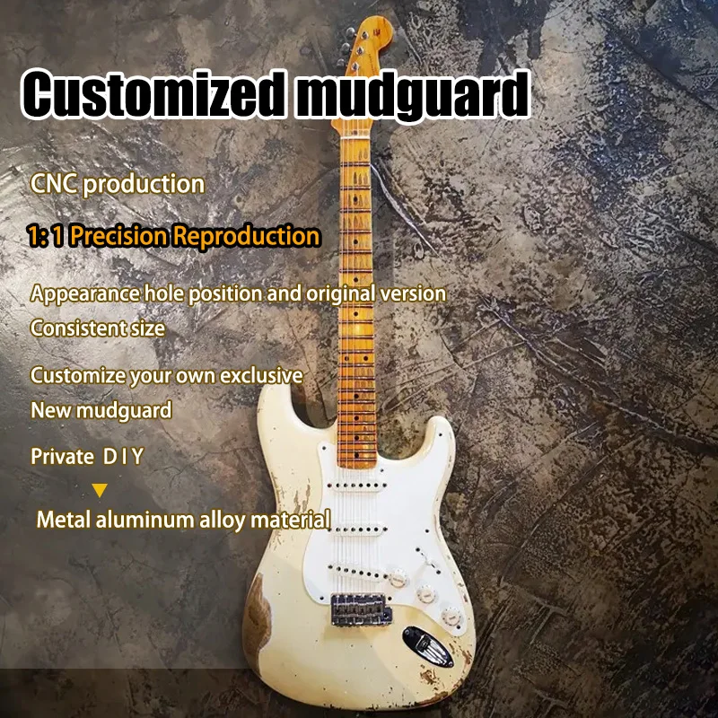 Support customization of guitar guard boards for various brands, bass mudguards, aluminum alloy materials, anodized treatment