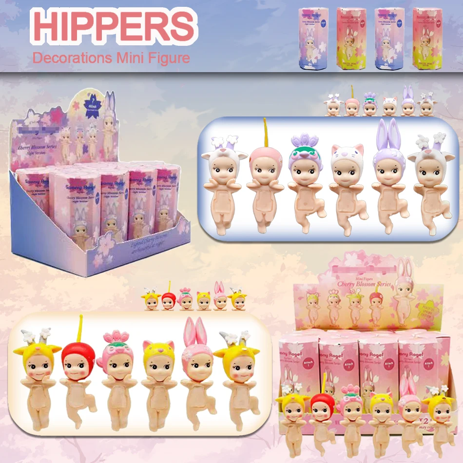 

Doll Blind box Toys Hippers Cherry Blossom Series Cartoon Animals Figures Mystery Box Christmas Birthday Gifts Cute Decoration