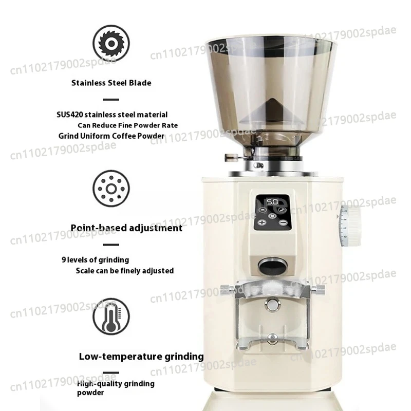 Automatic Coffee Grinder Dosing Espresso Special Powder Machine Fast Grinding Speed Low Noise For Home Restaurant Coffee Shop