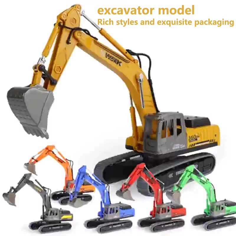 Inertia Excavator Model Engineering Vehicle Children Toy Gift