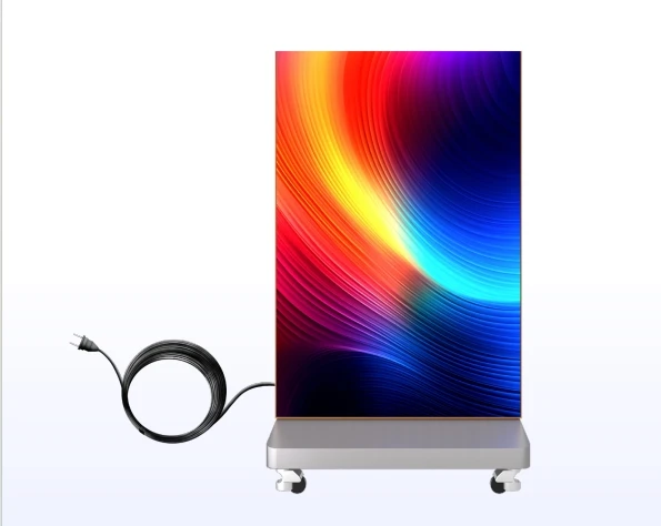 Portable Removable Three-Folding LED Advertising Display Screen with HDR10+ and 600cd Brightness for Multi-Scene P1.86 Model