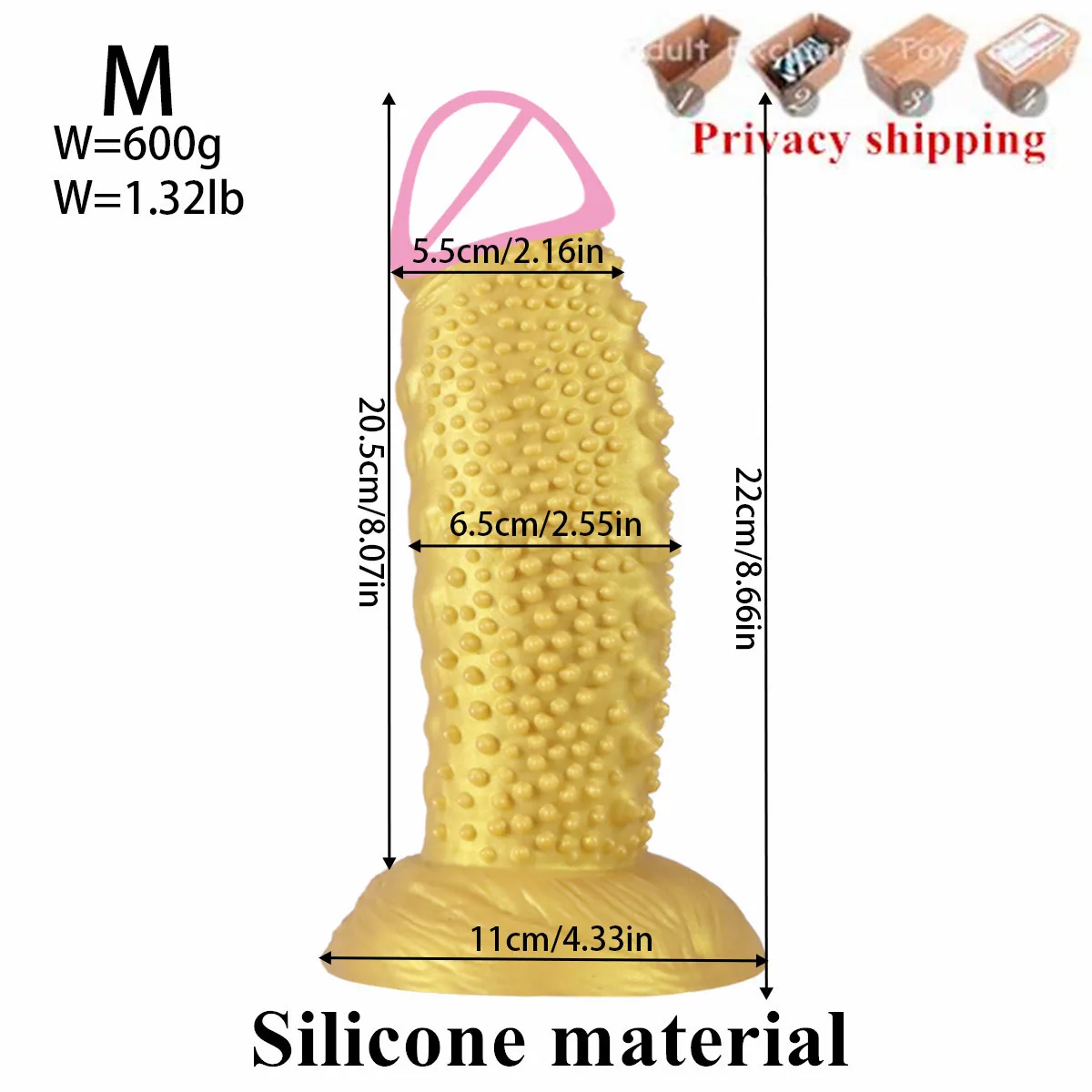 Dildo in silicone rosso con punte e ventosa gioco anale_voghion.com