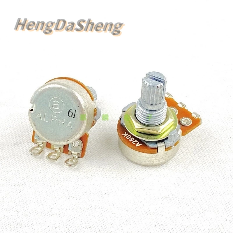 

5Pcs/Lot Type 16 Single A250K A500K 15MM Axis Volume Tone Potentiometer