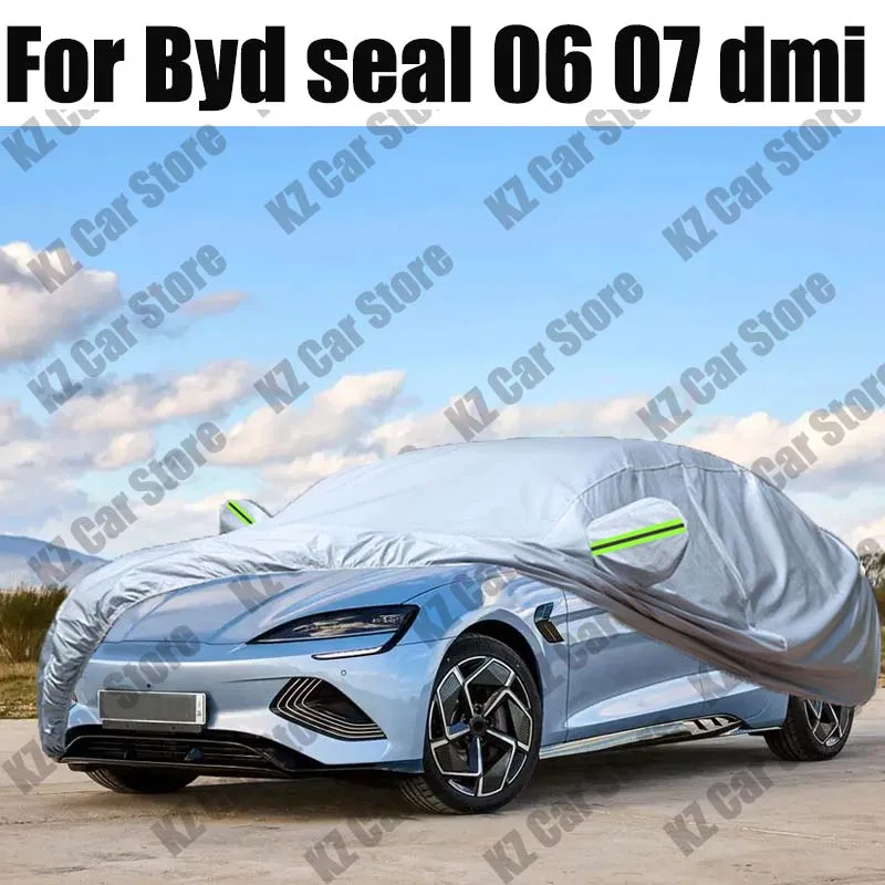 

Для Byd seal 06 07, Dmi, подходит для улицы, полный автомобильный чехол, снежный чехол, солнцезащитный козырек, водонепроницаемый, пылезащитный, внешний вид