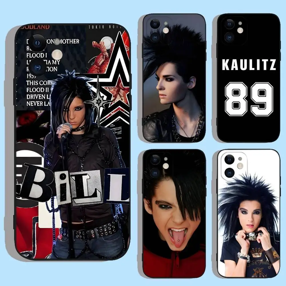 

Bill Kaulitz COOL Phone Case For iPhone 16e,16,15,14,13,12,11,XS,XR,X,8,7,Pro,Max,Plus,mini Silicone Black Cover