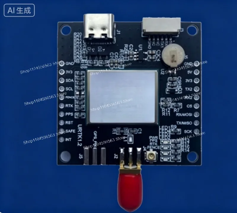 

ZED-F9P GPS Module: ZED-F9P-02B-00 RTK GNSS Receiver Board with SMA & USB – Development Board