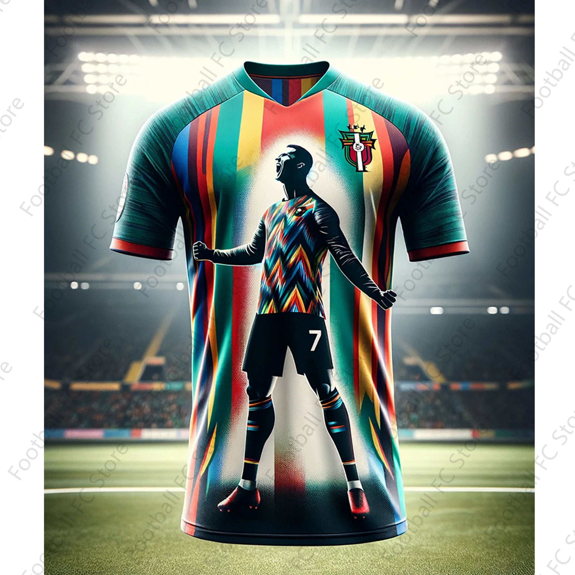 New 3D Summer Tee  Jersey SIU!! CHATGPT Intelligent Design Edition Jersey Special Ronaldo 7 Soccer Jersey For Kids Adult Kit