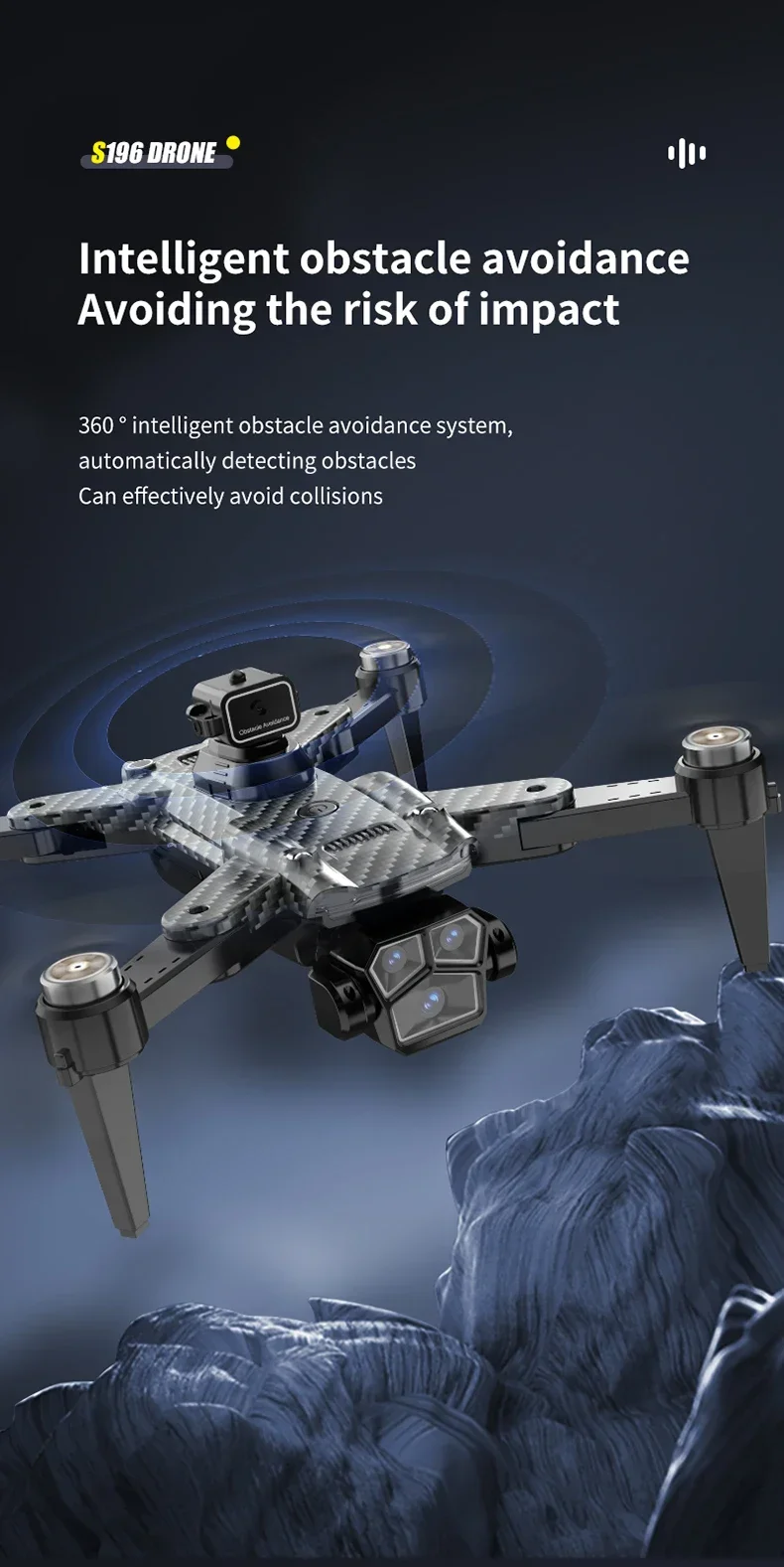 

S196 GPS Drone Battery 7.4V 3000Mah /Propeller S196 PRO RC Drone Original Accessories S196 GPS RC Dron Battery Blades S196 GPS