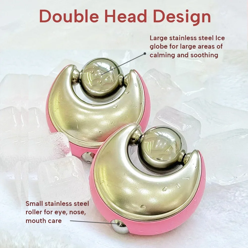 Home Use Beauty Equipment Facial Ice Globes Cooling globe Face Roller Relieve puffiness face ice roller massager