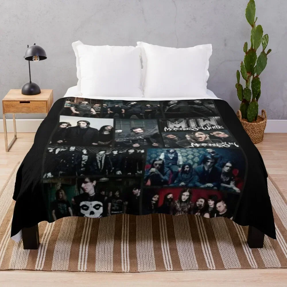 

album motionless in white best selling Throw Blanket All Season Lightweight Soft Blanket for Bed
