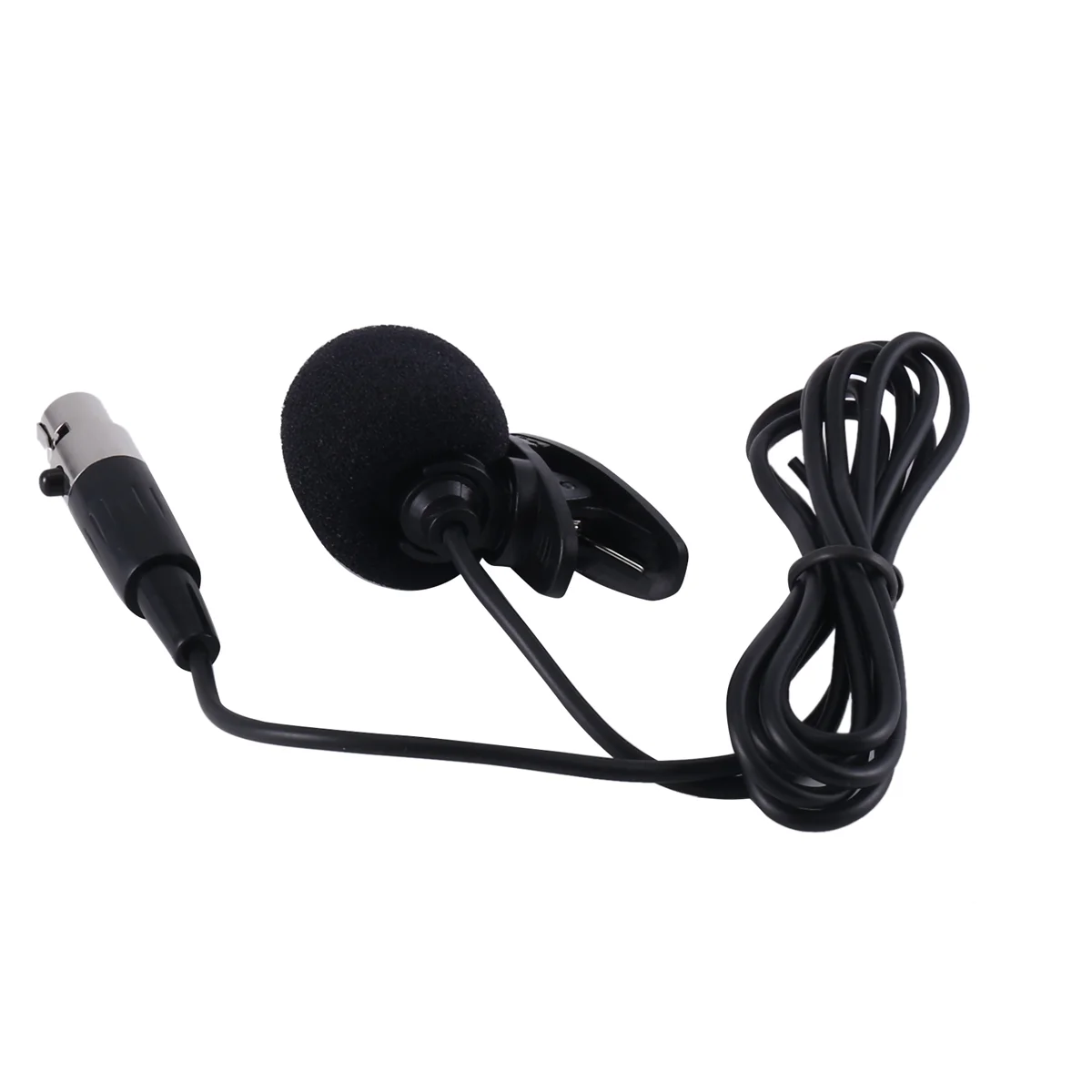 Professional Lavalier Lapel Tie Clip Condenser Microphone 4Pin Mic for Shure Bodypack 4 Pin XLR