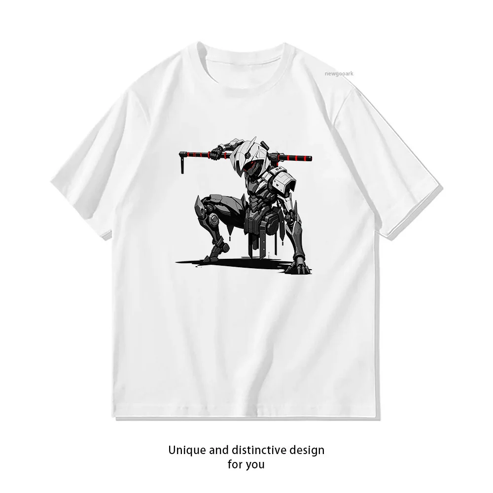 Cyber Ninja Warrior Tactic Armor  Casual Cotton Short Sleeve Tee for Men Women