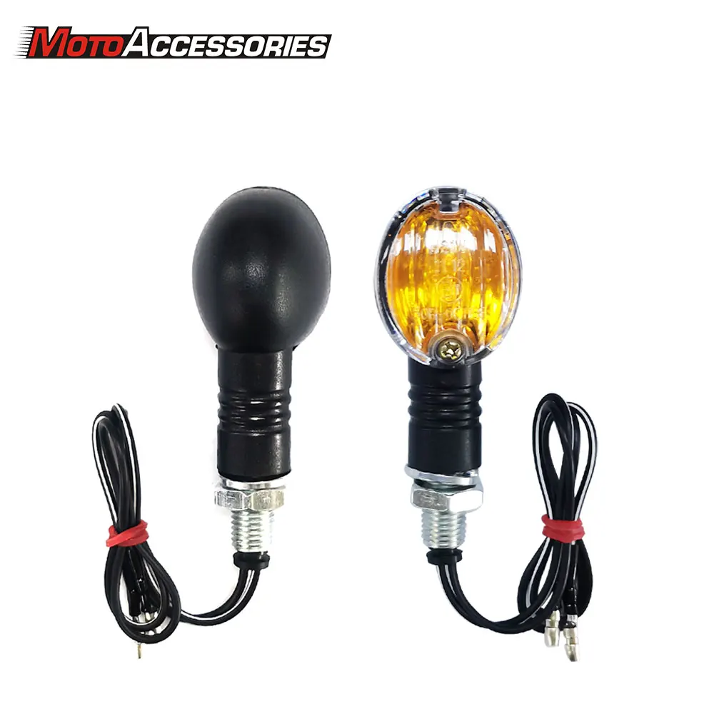 1 Pair Motorcycle Indicator Turn Signal E-mark Approved LED Flashing Lights Halogon Bulb Running Lamp Blinker Flasher Universal