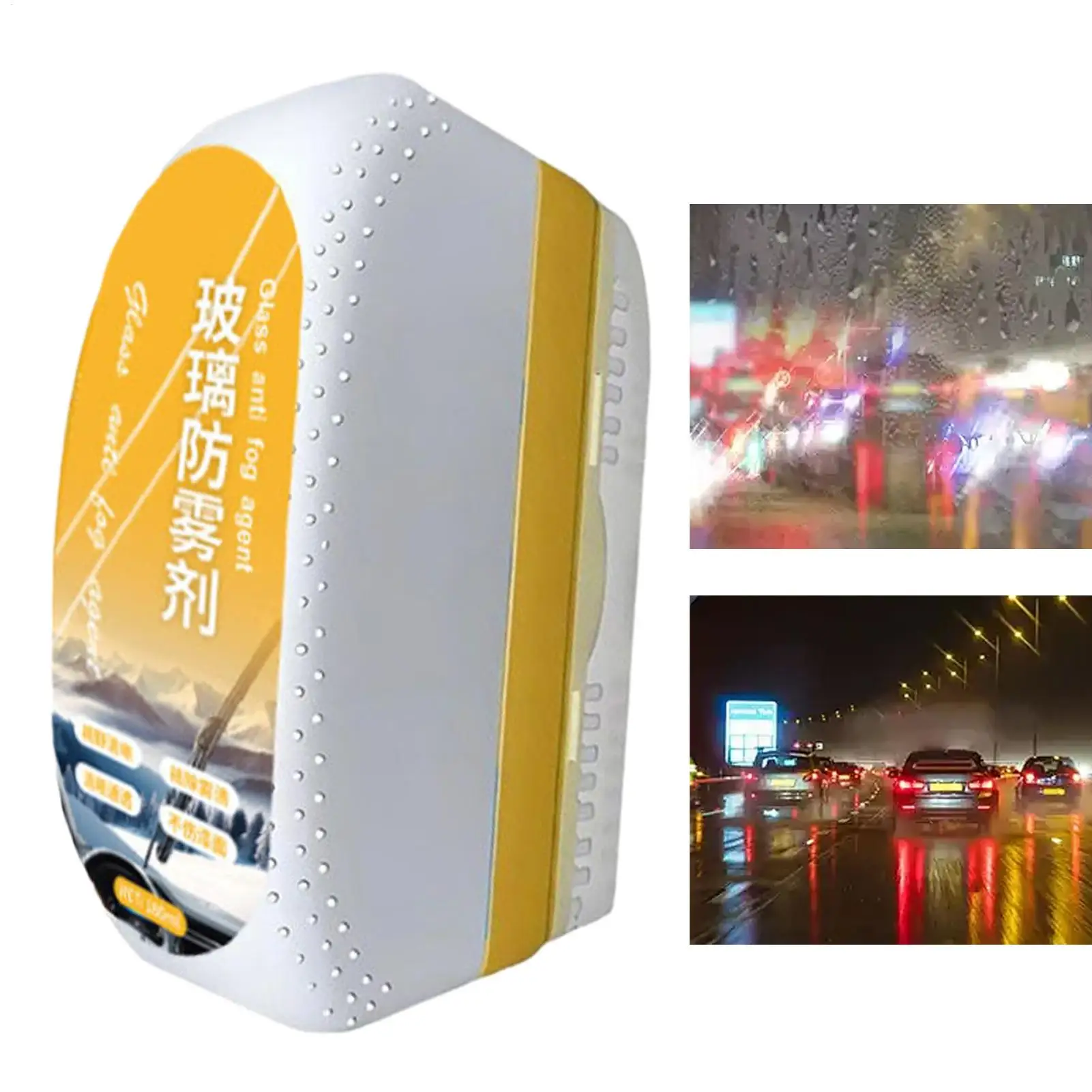 Car Glass Anti-Fog Rainproof Agent Rainproof Car Window Cleaner Brush Anti-Fog Windshield Care Tool for SUV Truck Sedans Vehicle