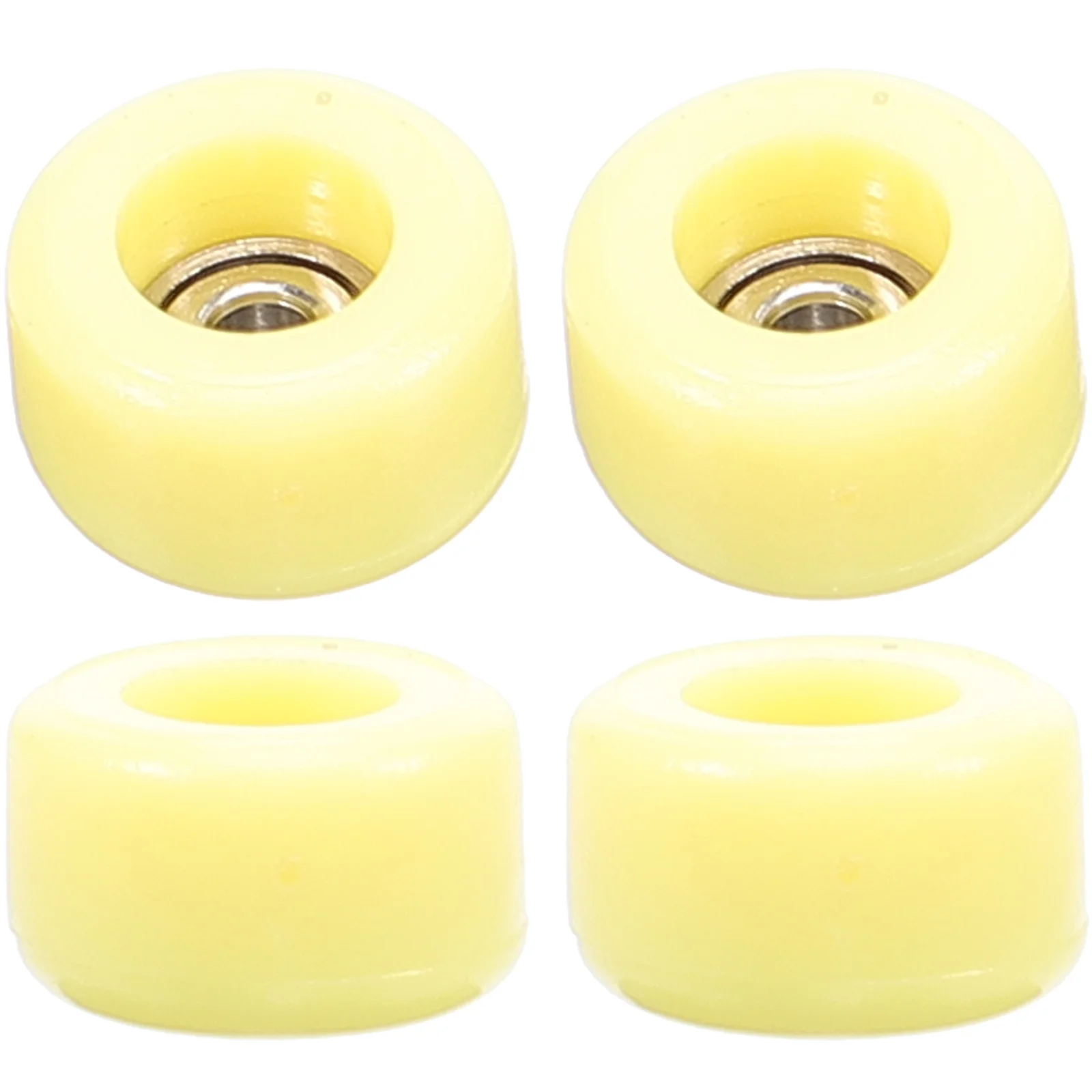 4pcs Finger Skate Roller 34Mm Stainless Steel Trucks Colored Educational Fingertip Movement Stress Relief Desk Plaything For