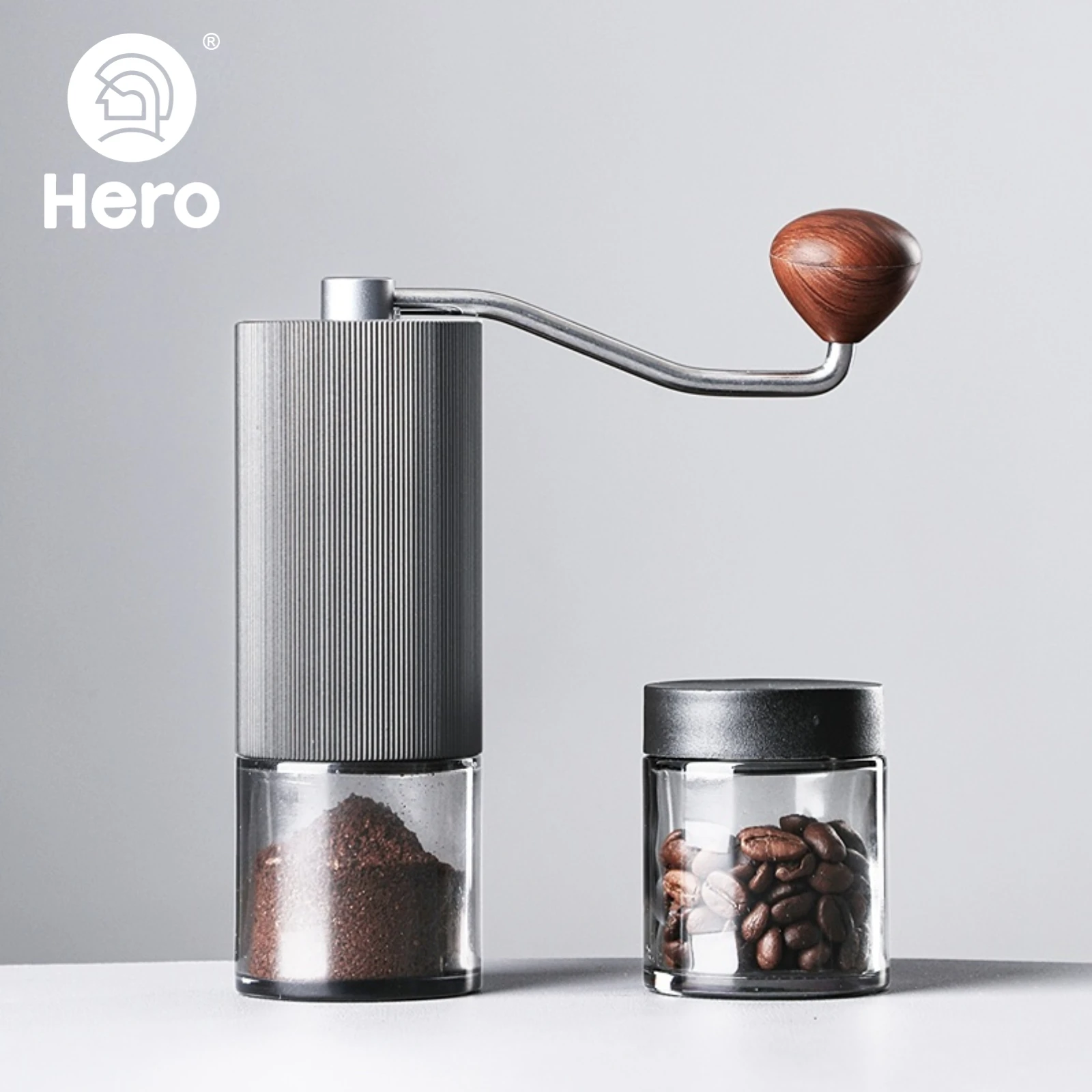 

HERO Manual Coffee Grinder Stainless Steel Burr S02 Coffee Bean Milling Machine Portable High Quality Hand Mini Grinder Mills