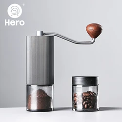 HERO Manual Coffee Grinder Stainless Steel Burr S02 Coffee Bean Milling Machine Portable High Quality Hand Mini Grinder Mills