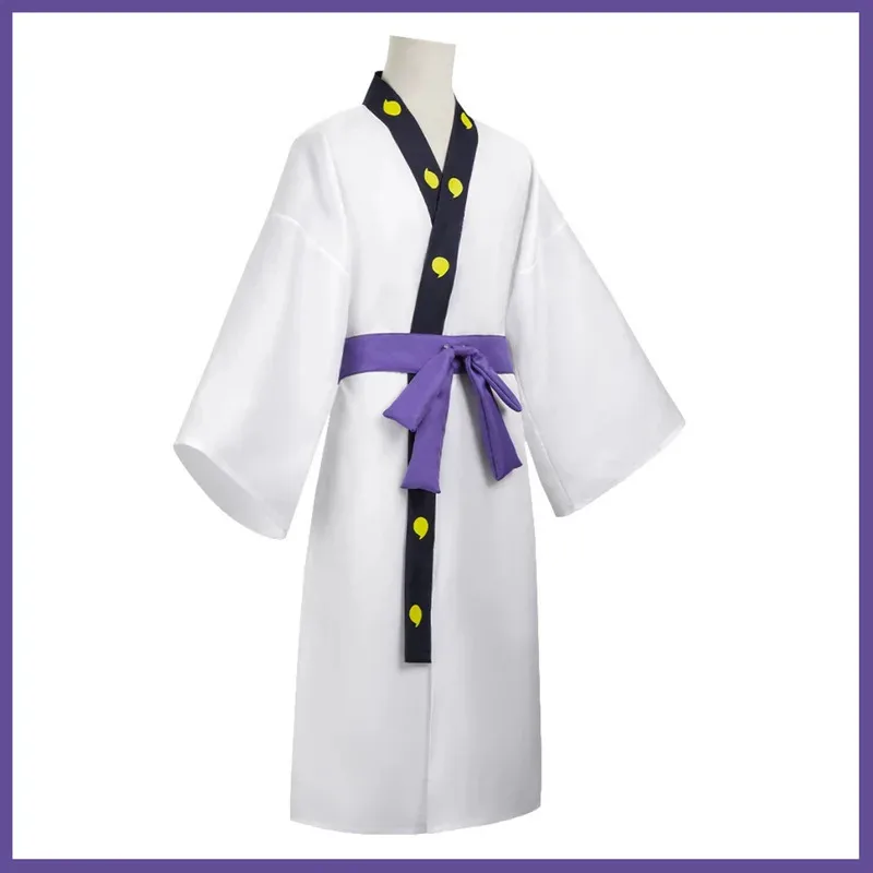 Anime Orochimaru Cosplay Costume japonais blanc manches longues Kimono peignoir Robe ceinture perruque adulte homme femme Halloween Costume 5ftu ^