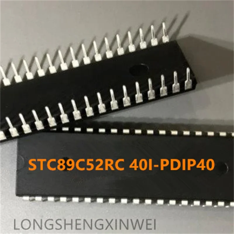 1PCS New STC89C52RC-40I-PDIP40 STC89C52 DIP-40 SCM Chip  Spot