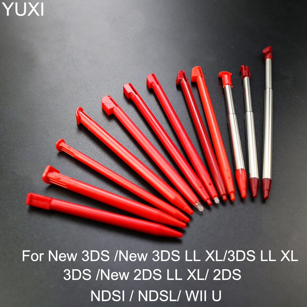 

YUXI 10pcs Plastic Stylus Touch Screen Metal Telescopic Stylus Pen for New 3DS/3DS LL XLNew 2DS XL 2DS NDSI NDSL WII U