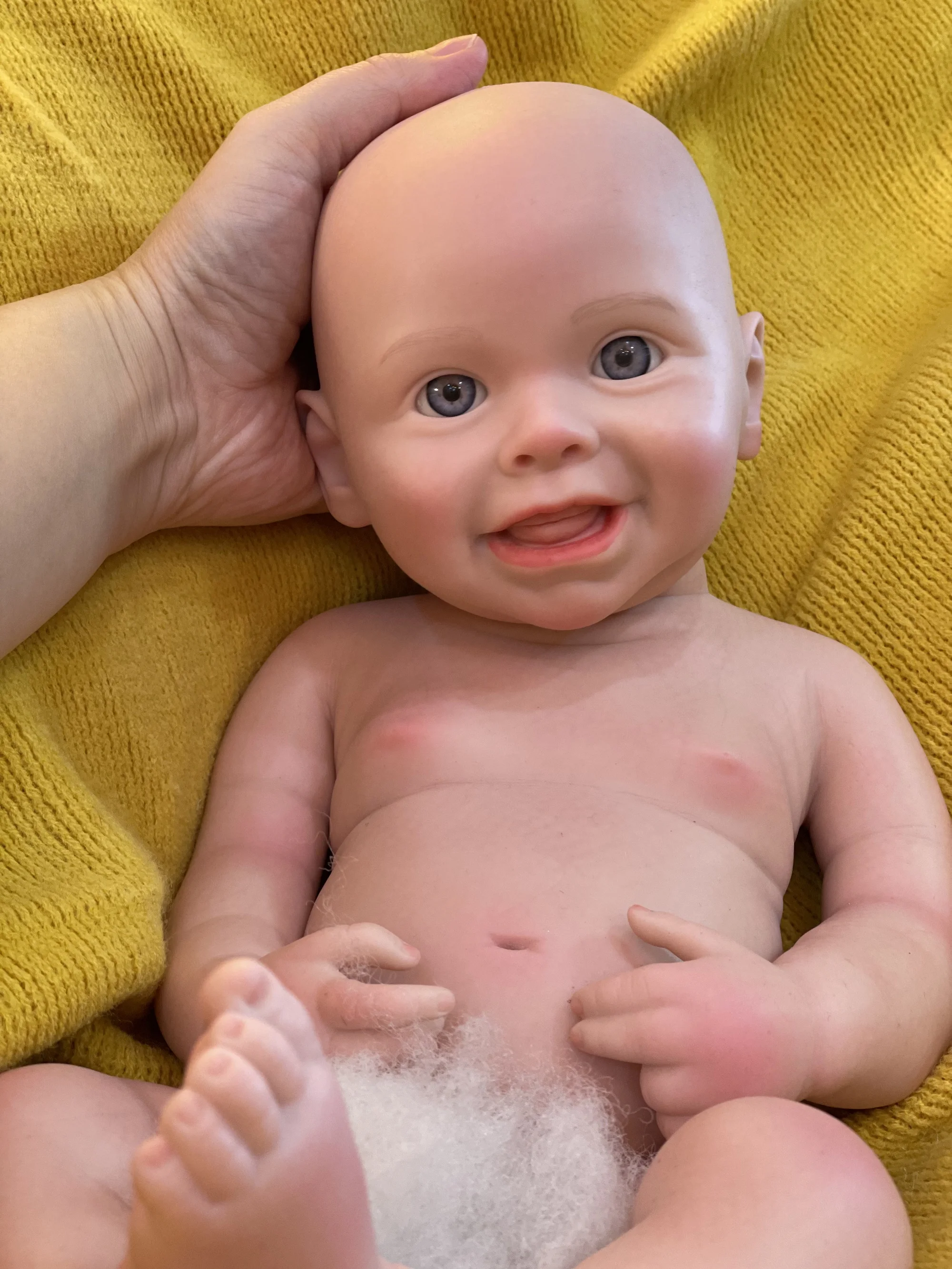 Peaches&Harper Bebe Reborn 33CM Full Body Soft Solid Silicone Reborn Doll Painted Reborn Baby Doll Reborn Corpo De Silicone