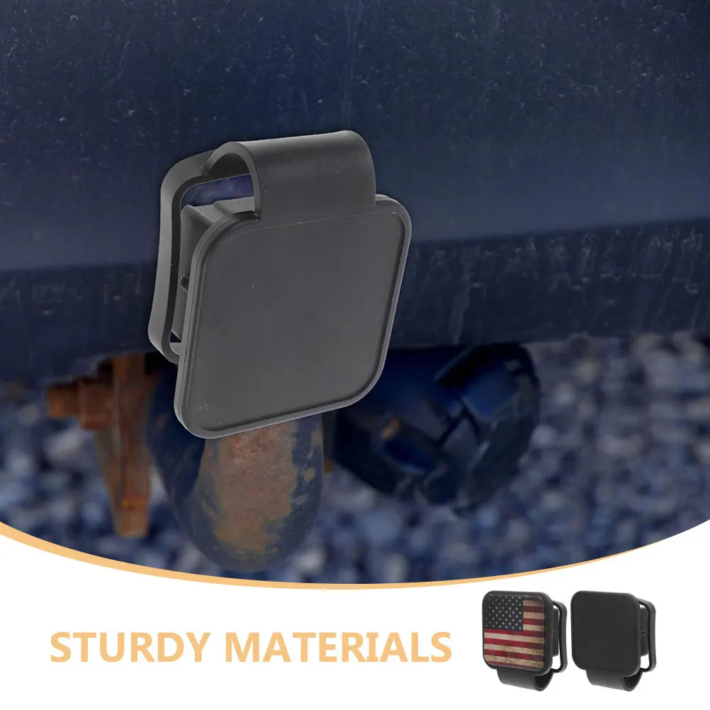 

2pcs Car Hitch Cover Durable Rubber Silicone Tow Protector Cap For Trailer Hitch Covers Protection Against Scratches Suitable