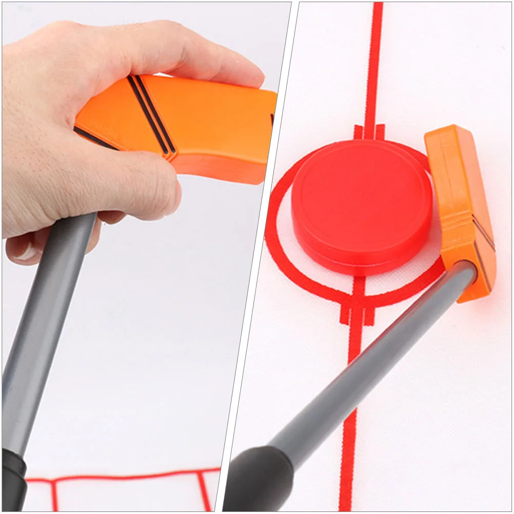 1 مجموعة هوكي الجليد مجلس لعبة صغيرة هوكي الجليد كرات الصولجان طقم قطع غيار دائم آمن للمنزل حفلة الأسرة متعة التفكير المنطقي الضغط