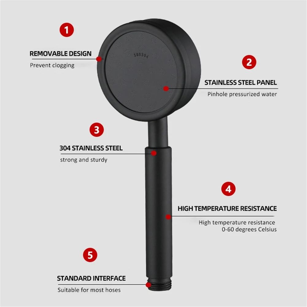 

Filter Bathroom Rain Shower Head Handheld Rain Shower Head Round Bathroom Rain Shower Head Elegant Lines Product Name