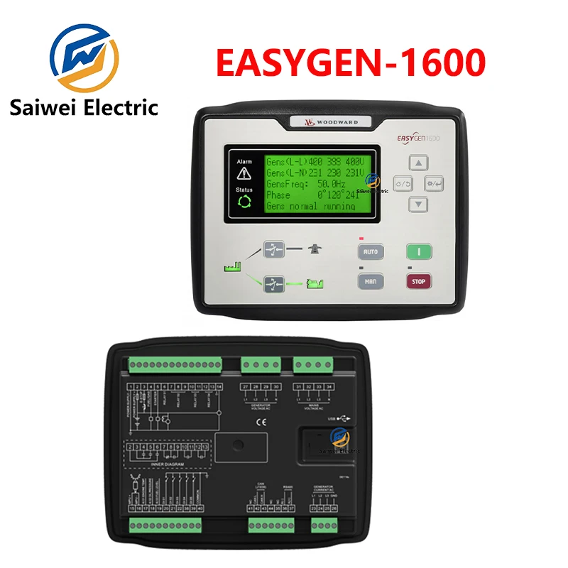 WOODWARD easYgen-1800 Generator set controller AMF+standalone automation+J1939+RS485+USB+Ethernet