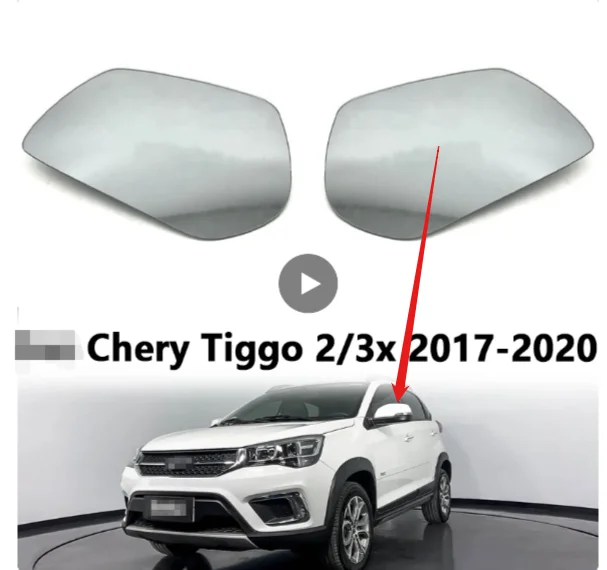 Car Accessories For Chery Tiggo 2/3x 2017-2020 Car Rearview Mirror Lens Side Mirror Glass With Heated