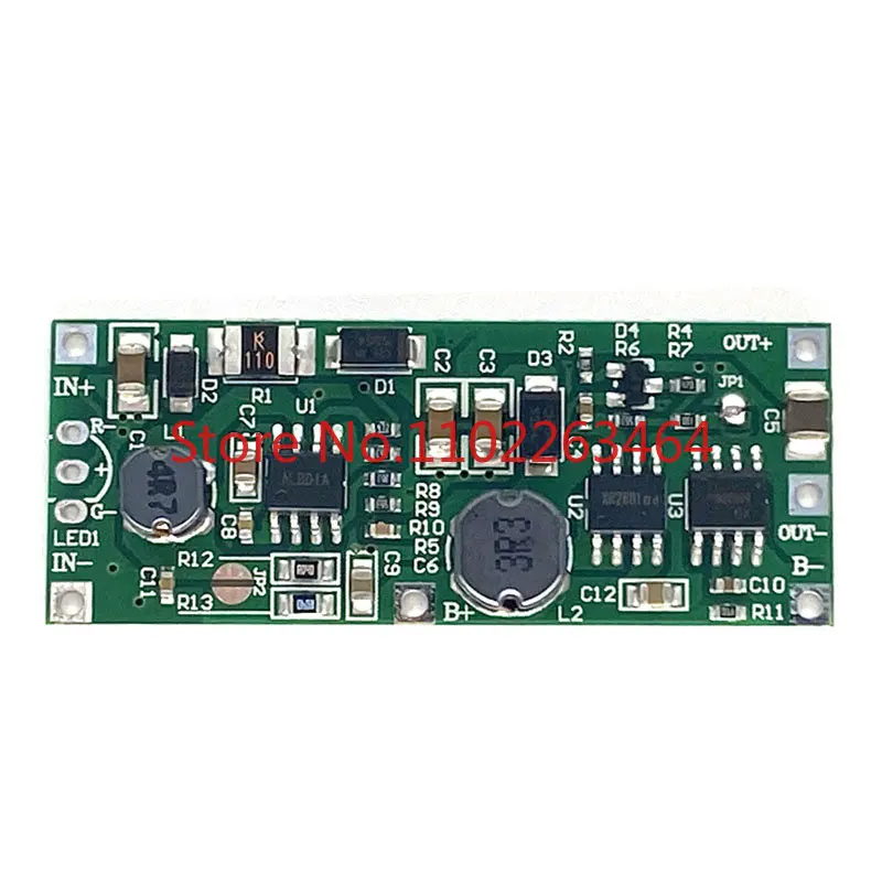 

3.7V lithium battery DC UPS uninterruptible module charging and discharging boost 9V12V power failure boost