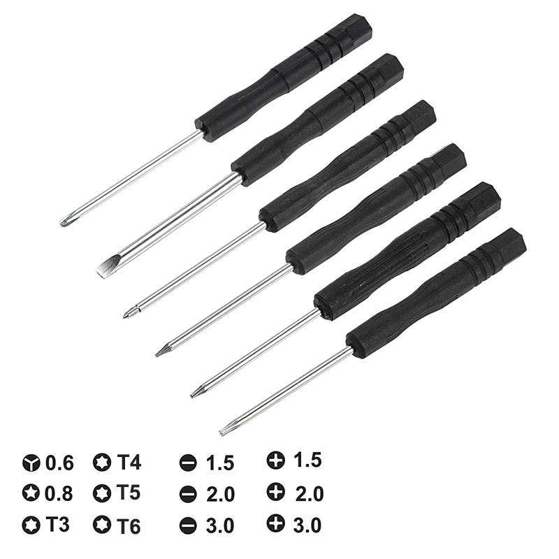 5/10 sztuk Mini wielofunkcyjny precyzyjny zestaw śrubokrętów Torx z łbem krzyżowym Phillips Y Star do zegarków okulary elektronika narzędzia do naprawy
