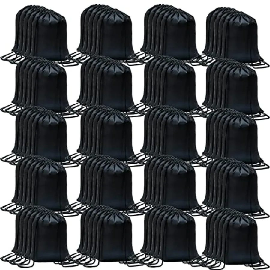 

100 Pack Drawstring Backpack Bulk Drawstring Bags Cinch Sack for Gym, Yoga, Shopping, Sports, Hiking or Gifts for Women and Men