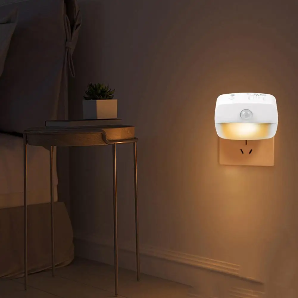スマートセンシング LED ナイトライト 220V EU/US プラグソケットランプ子供用ナイトライトワイヤレス壁ベッドサイド寝室ナイトランプ