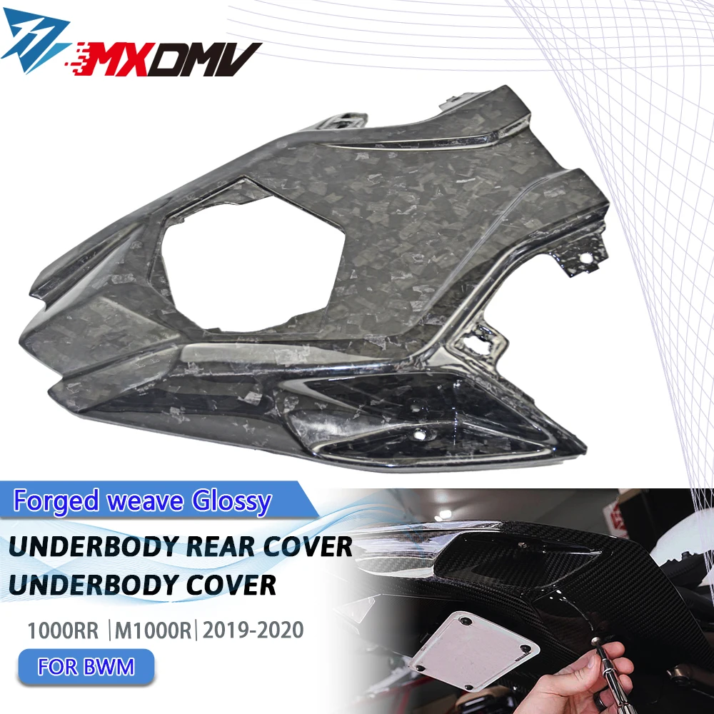 K 3*3 Carbon Fiber Parts For BMW S1000RR 2019-2020 M1000RR Underseat Lower Tail Cover Undertail Undercowl Guard Accessories