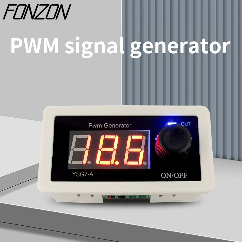 PWM Pulse Signal Generator Speed Controller Rectangular Signal Adjustable Duty Cycle Square Wave Module 1HZ-99.9KHZ Dimmer