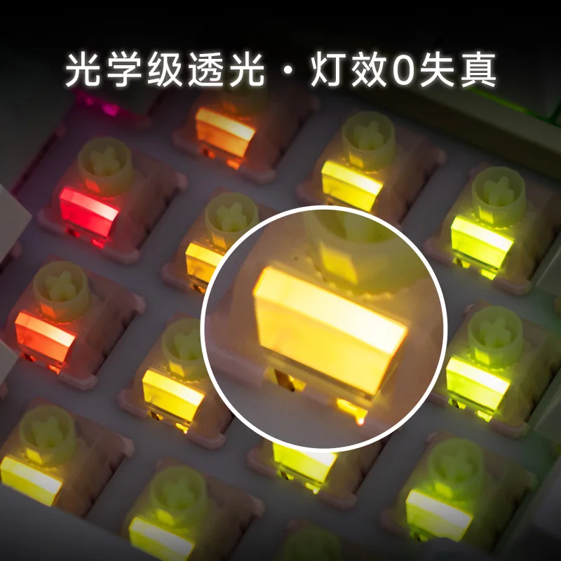 مفاتيح لوحة المفاتيح WS Big Lucky RGB 5Pin المفاتيح المسبقة مع ناشر LED للوحات المفاتيح الميكانيكية MX #5