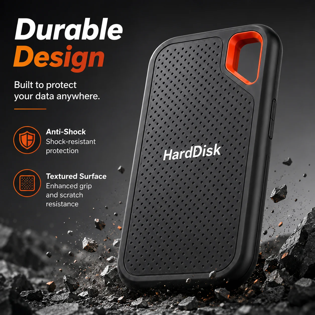 Disco duro externo de gran capacidad, dispositivo de almacenamiento de disco duro ultrafino para PC, portátil, almacenam