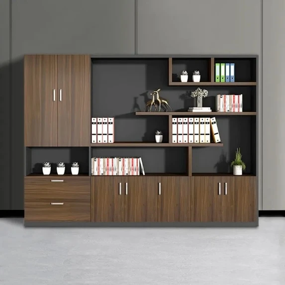

*Wooden Storage File Cabinet boss Office Bookcase Simple Modern Data File Cabinet Locker