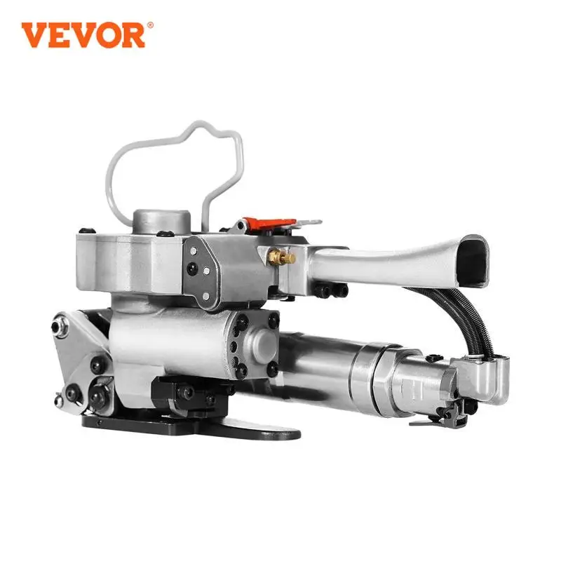 VEVOR AQD-19 Portable Pneumatic PET Strapping Machine Baler Banding Tool Packing Machine for 13-19mm PP Plastic Strap Belt