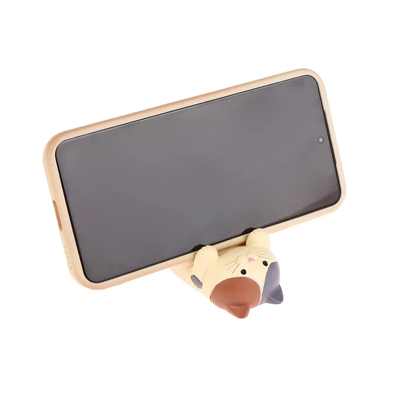 1pc bonito estilo japão óculos suporte do telefone móvel resina artesanato ornamentos papelaria multifuncional gato ornamento decoração de casa