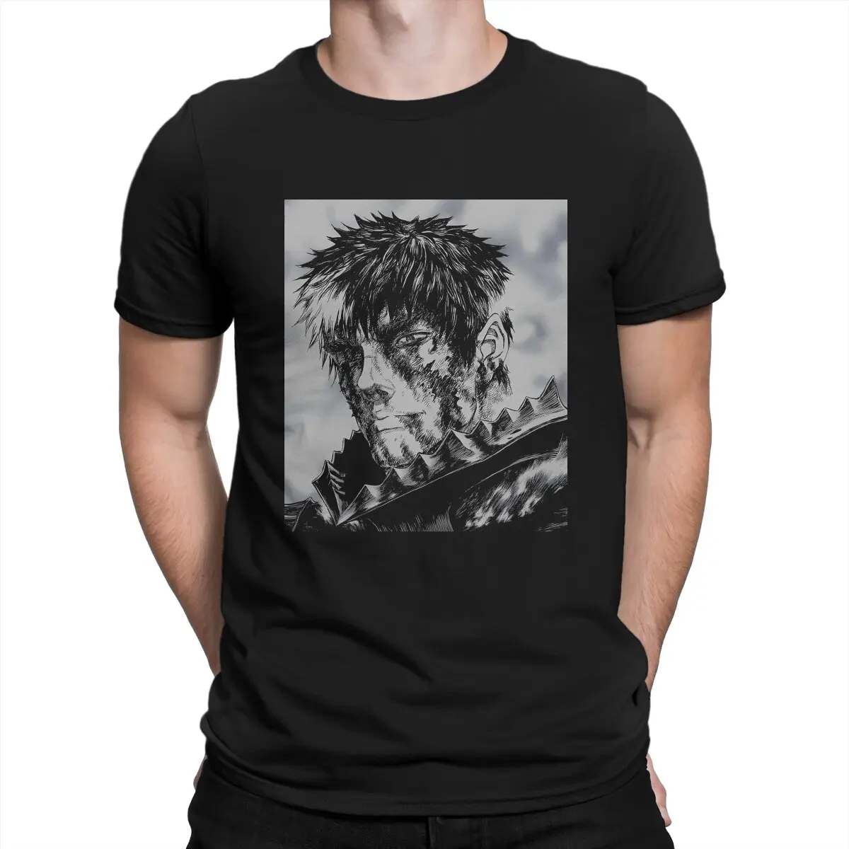 

Funny Cool Berserk Guts T-Shirts for Men Crewneck Pure Cotton T Shirts Berserk Short Sleeve Tee Shirt 4XL 5XL Clothing