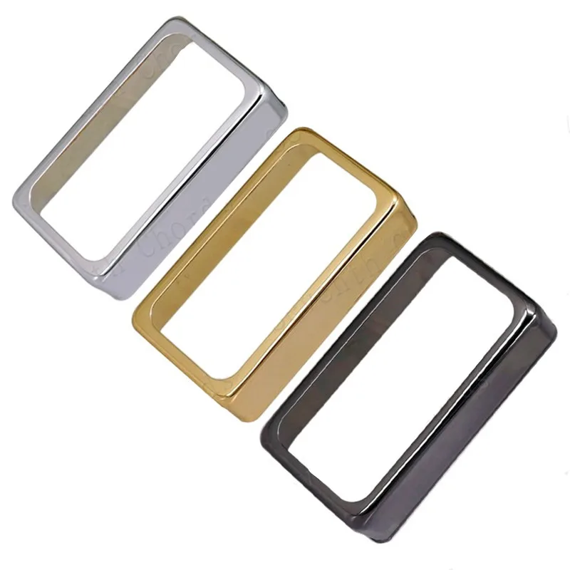 

A Pair Of Brass Electric Guitar Humbucker Pickup Covers Chrome Black Golden For Choose Guitar Accessories