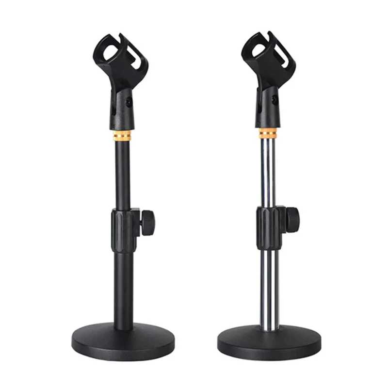 Professional Microphone Stand Pedestal Feet Lifting Adjustable Desk Shelf Bracket Speech Live Microphone Accessories Mic Holder