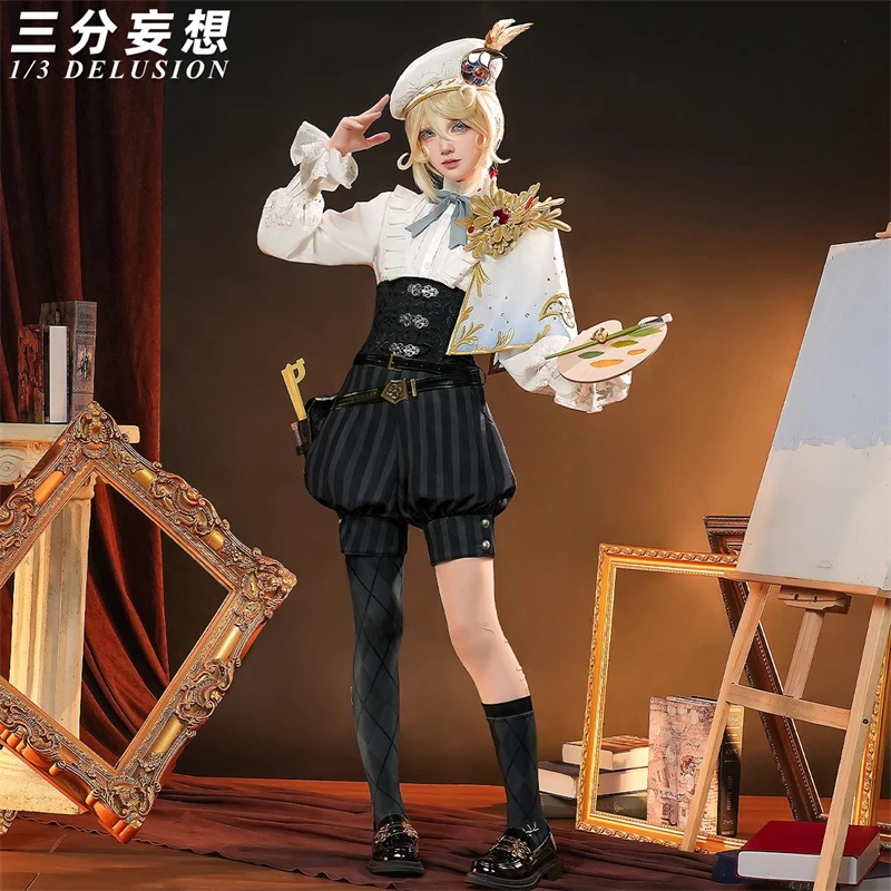 CosKoKo Edgar Valden Cosplay Game Identity V Costume Painter Golden Ratio Gorgeous Uniforms Halloween Party Role Play Clothing