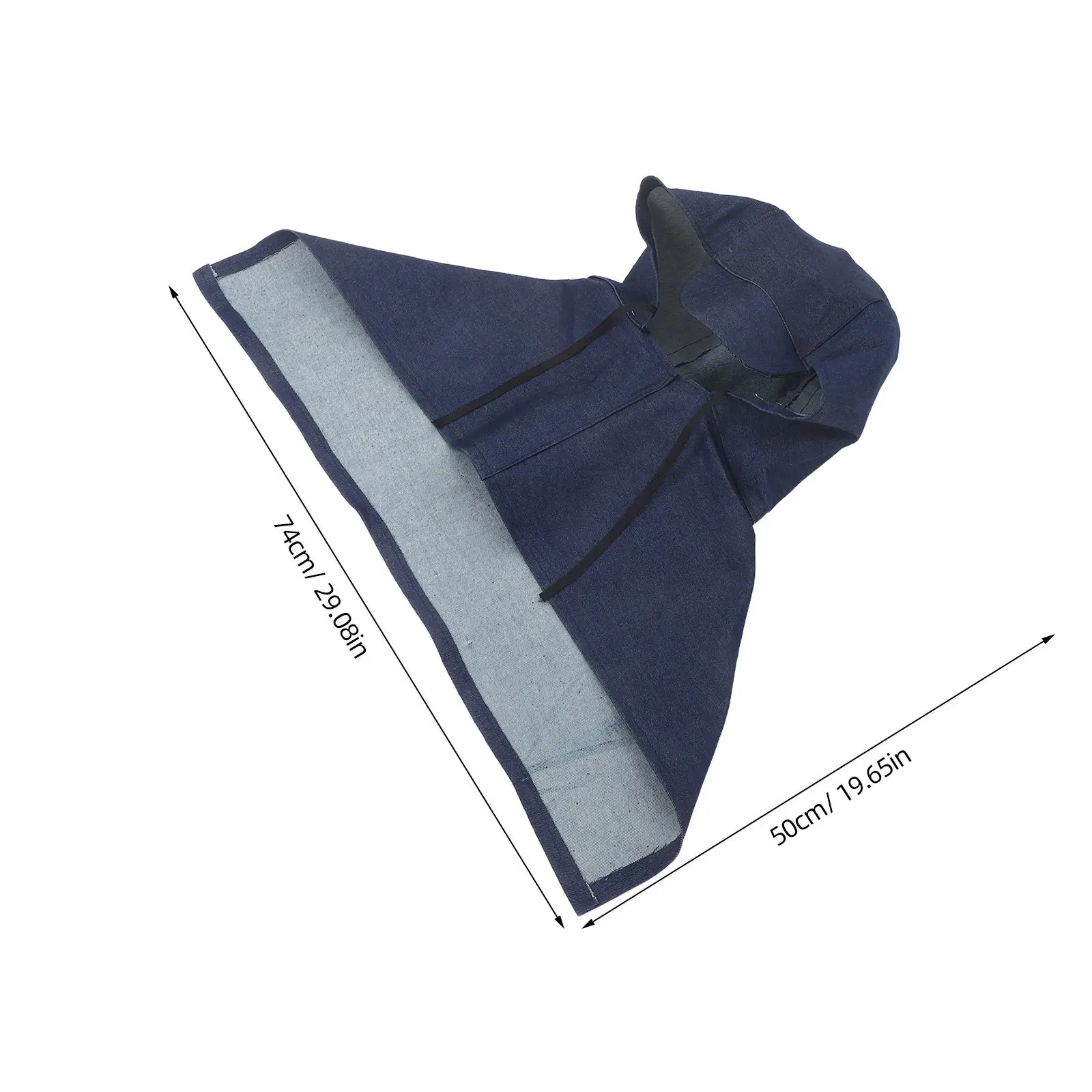 2Set Dustproof Hooded Smock Cape for Metalworking Construction Sanding Grinding Woodworking DIY Workshop Neck Shoulder Head