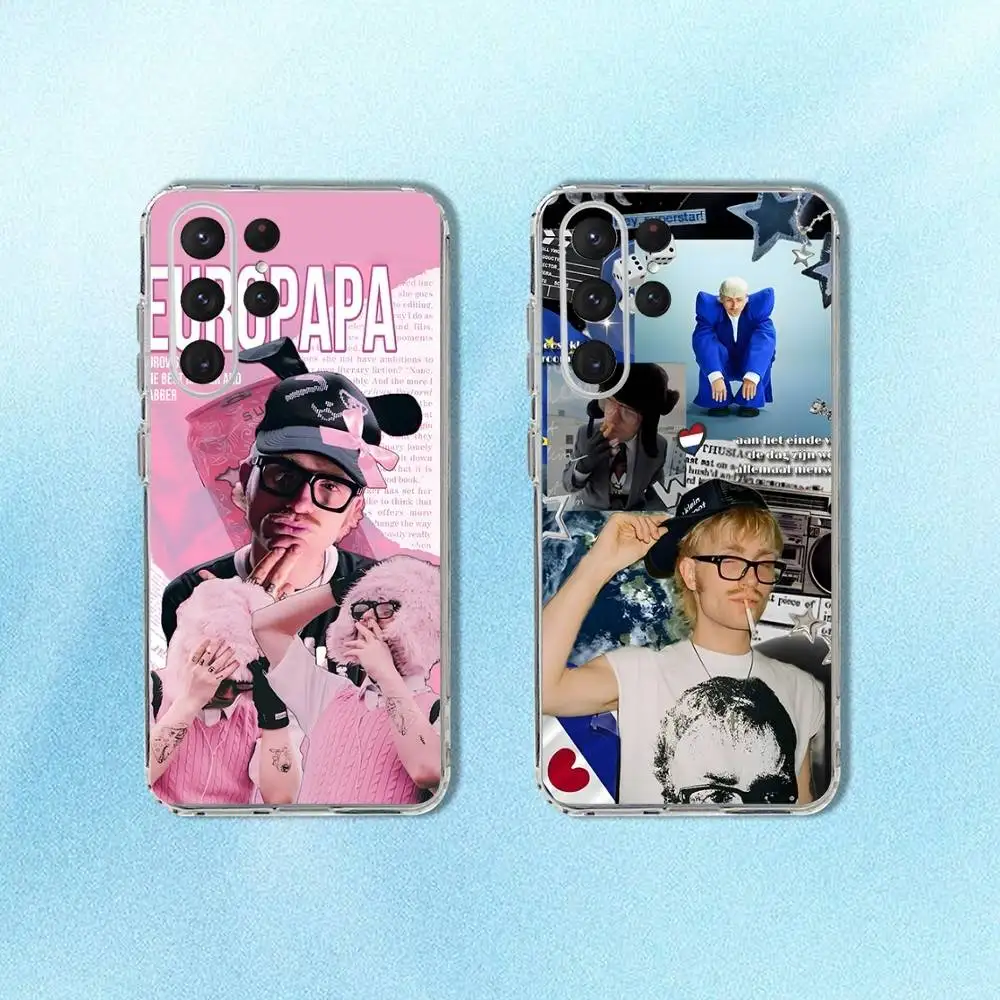 

I Love Joost Klein Phone Case For Samsung S24,30,21,22,23,20 FE,lite,PIus,Ultra,5G,Note,9,10 Transparent Cover