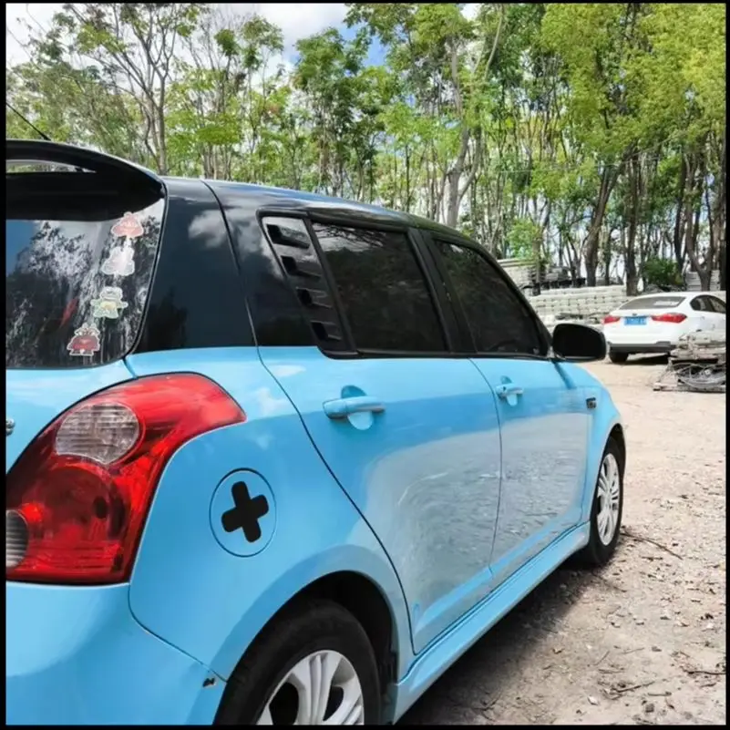 

Стайлинг автомобиля для Suzuki Swift 2005-2010, 4-дверная задняя жалюзи, оконная боковая крышка, накладка, наклейка, вентиляционный совок, автоаксессуары