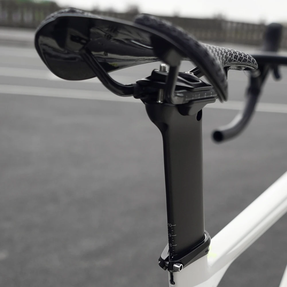 

Ultralight full carbon T800 320mm seatpost for XDS AD300 AD350 road bike with clear scale marking and adjustable seat angle